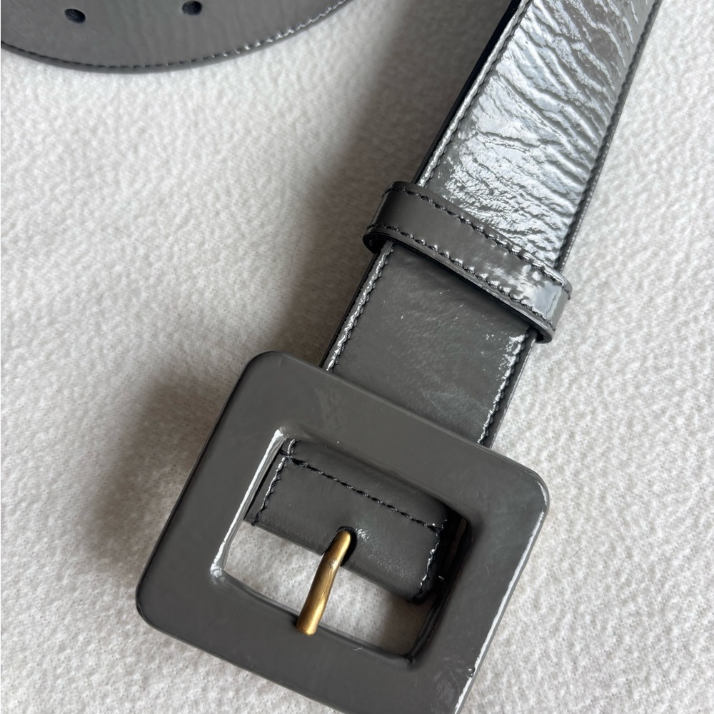 Yves Saint Laurent Patent Buckle Belt - Picture 7 of 8